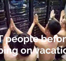 It people before going on vacation